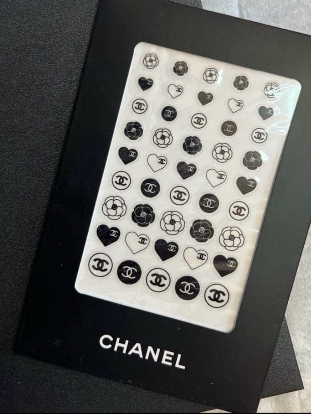 Authentic Chanel Limited Edition Nail Art Stickers Decals Sheet